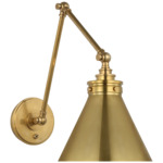 Parkington Swing Arm Library Wall Light - Antique Burnished Brass