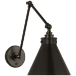 Parkington Swing Arm Library Wall Light - Bronze