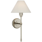 Parkington Tail Wall Sconce - Polished Nickel / Linen