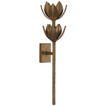 Alberto Tier Wall Sconce - Antique Bronze Leaf