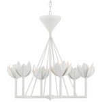 Alberto Low Chandelier - Plaster White