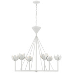 Alberto Low Chandelier - Plaster White