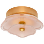 Leighton Layered Ceiling Light - Soft Brass / Blush Tinted