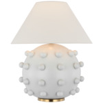 Linden Orb Table Lamp - Plaster White / Linen