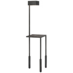 Nimes Tray Table Floor Lamp - Bronze