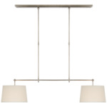 Bryant 2LT Linear Pendant - Antique Nickel / Linen