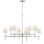 Bryant Two Tier Chandelier - Antique Nickel / Linen