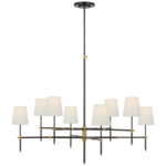 Bryant Two Tier Chandelier - Bronze / Hand-Rubbed Antique Brass / Linen