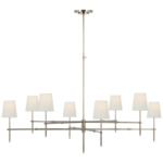 Bryant Two Tier Chandelier - Antique Nickel / Linen