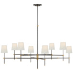 Bryant Two Tier Chandelier - Bronze / Hand-Rubbed Antique Brass / Linen