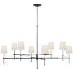 Bryant Two Tier Chandelier - Bronze / Linen