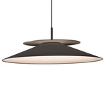 Asia Pendant - Brushed Bronze Nickel / Anthracite Grey Cotton