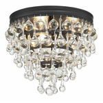 Calypso Ceiling Light - Matte Black / Clear