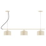 J-Series Julia Dual Canopy Linear Chandelier - Cream