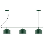 J-Series Julia Dual Canopy Linear Chandelier - Forest Green