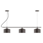 J-Series Julia Dual Canopy Linear Chandelier - Architectural Bronze