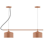 J-Series Julia Dual Canopy Linear Chandelier - Terracotta