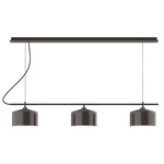 Axis Julia Linear Chandelier w/Bar Canopy - Architectural Bronze