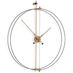 Barcelona Premium Clock - Black / Oak