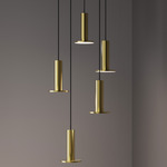 Cielo Plus Chandelier - Brass