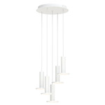 Cielo Plus Chandelier - Matte White