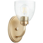 Reyes Wall Sconce - Aged Brass / Clear Seedy