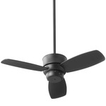 Gusto Ceiling Fan - Matte Black / Black Blades