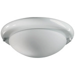 Dome Fan Light Kit - White / Satin Opal