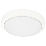 Dome Damp Location Fan Light Kit - Studio White / Satin Opal