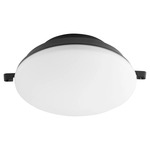 Wet Location Fan Light Kit - Matte Black / Satin Opal