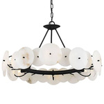 Cosmos Chandelier - Matte Black / Alabaster