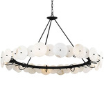 Cosmos Chandelier - Matte Black / Alabaster