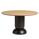 Ludo Dining Table - Black / Oak