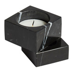 Jeu De Des No. 1 Candle Holder - Black Marble