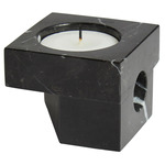 Jeu De Des No. 2 Candle Holder - Black Marble