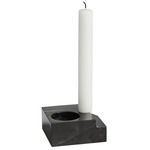 Jeu De Des No. 3 Candle Holder - Black Marble