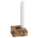 Jeu De Des No. 3 Candle Holder - Brown Marble