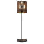 Conical Drum Table Lamp - Walnut