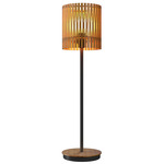 Living Hinges Drum Table Lamp - Teak