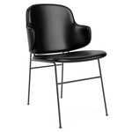 Penguin Upholstered Dining Chair - Black / Dakar Black Leather