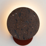 Ambra Round Wall Light - Red / Cantera Cafe Stone