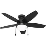 Lilliana Ceiling Fan with Light - Matte Black / Matte Black