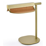 Omma Table Lamp - Gold / Natural Cherry