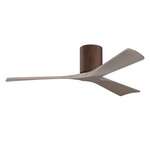 Irene Hugger Ceiling Fan - Walnut / Gray Ash