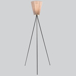 Oslo Floor Lamp - Matte Black / Beige