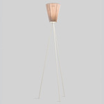 Oslo Floor Lamp - Matte White / Beige