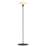 Butler Floor Lamp - Black / Opal