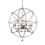 Acadia Chandelier - Antique Silver