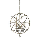 Acadia Chandelier - Antique Silver