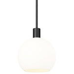 Margo Pendant - Matte Black / White